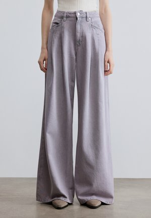 Široke hlačnice - light pastel grey