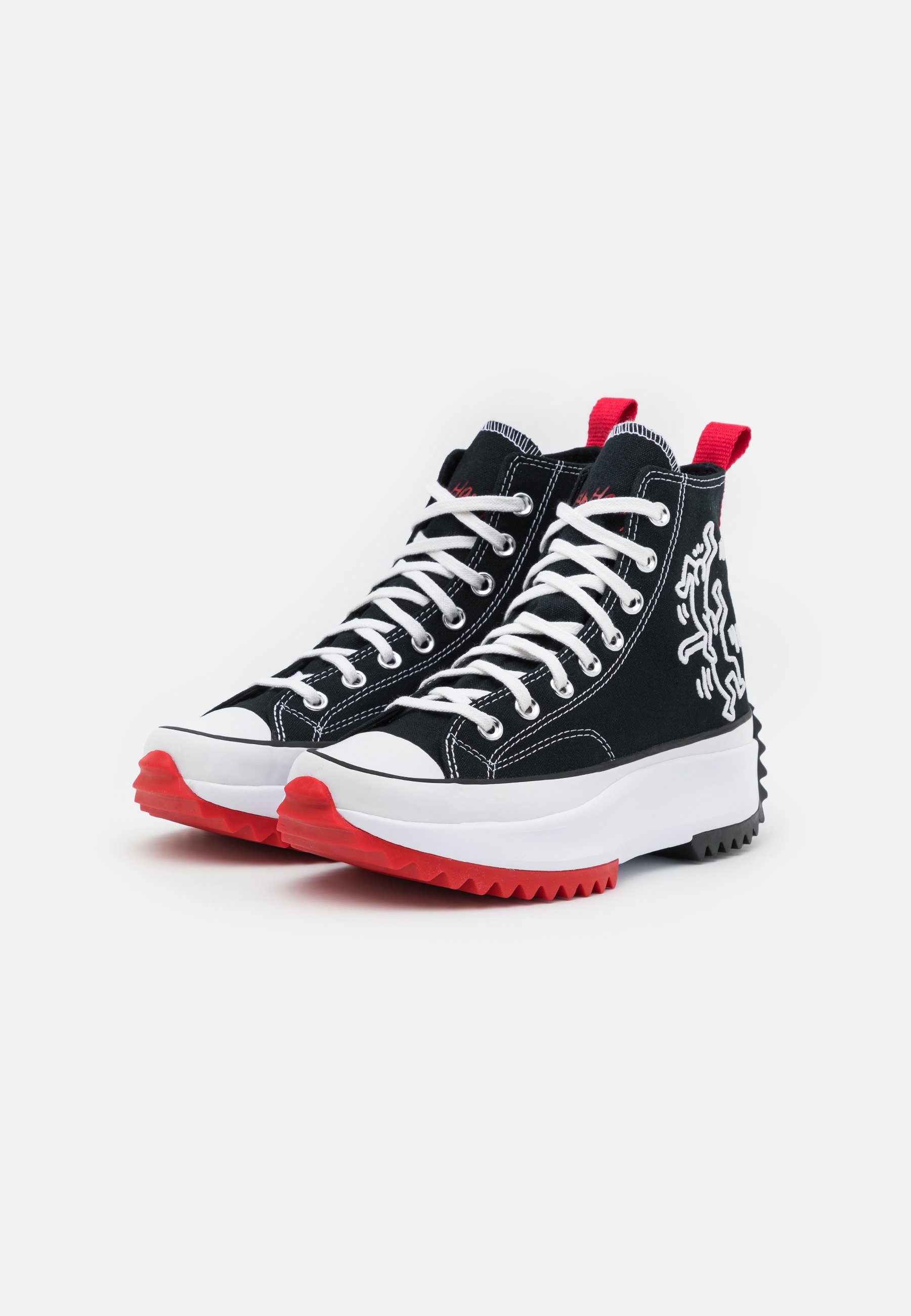 converse run star hike mens x keith haring
