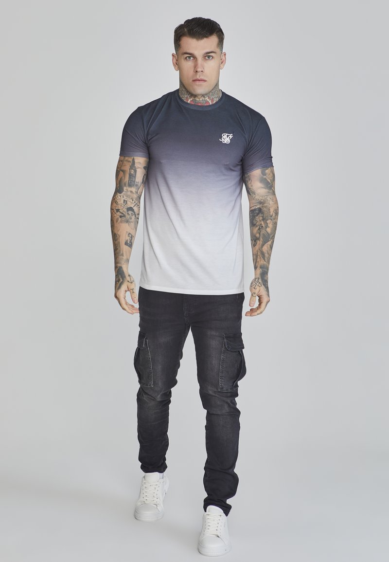 SikSilk T-shirt print zwart SikSilk T-shirt print zwart
