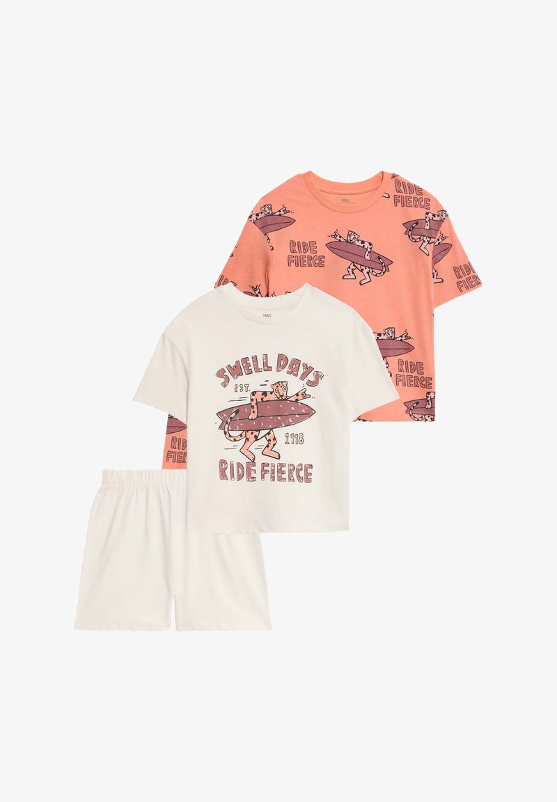 Marks & Spencer 2PK SURF SETS - Conjunto de pijama - orange mix