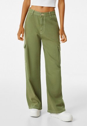 Bershka Jean boyfriend - khaki