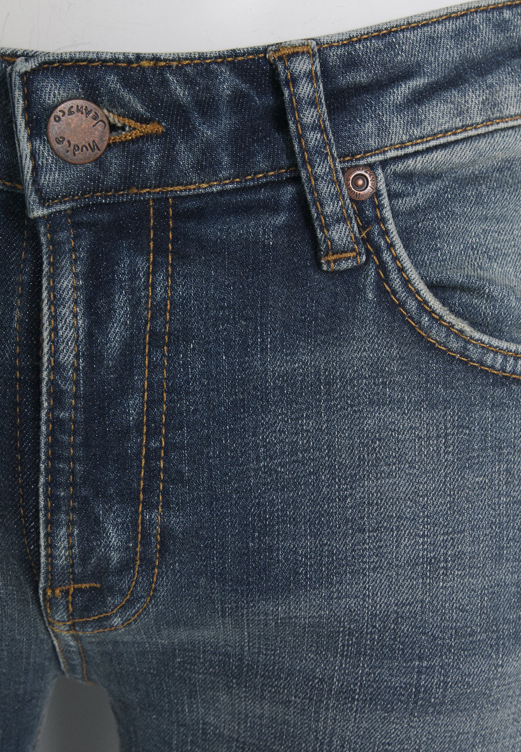 Nudie Jeans SKINNY LIN UNISEX - Slim fit jeans - faded glory/light-blue  denim - Zalando.de