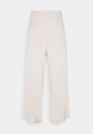 LNMALLORY PANTS - Trousers - pastel parchment melange