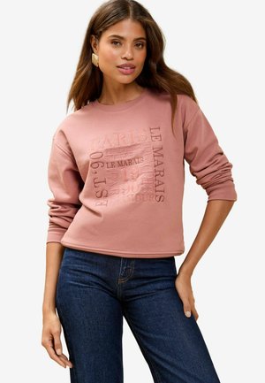 Lipsy REGULAR FIT - ROUND NECK - Mikina - pink