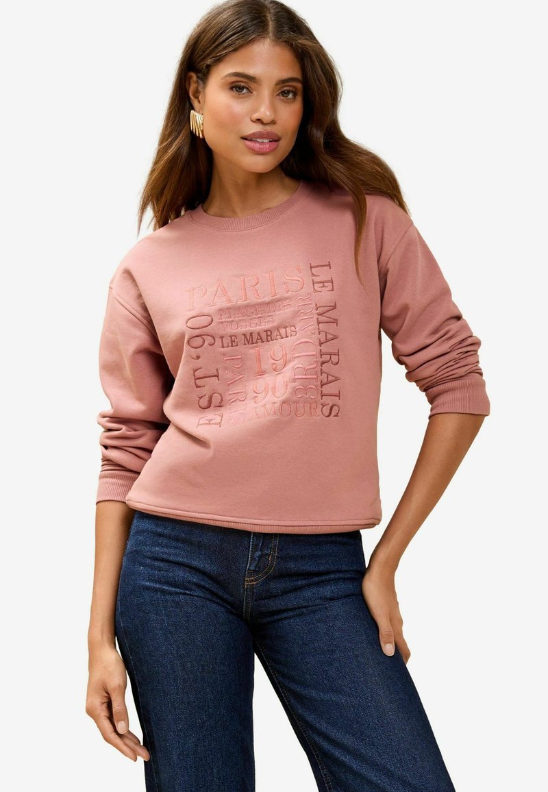 Lipsy REGULAR FIT - ROUND NECK - Felpa - pink