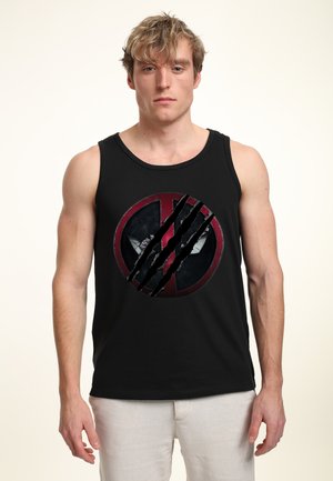 Marvel DEADPOOL WOLVERINE SNIKT POOL EMBLEM - TANK - Top - black