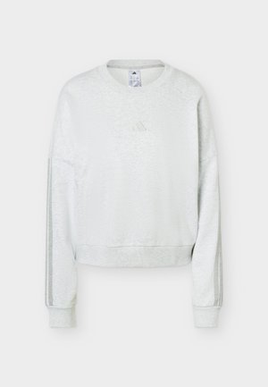 adidas Sportswear, ESSENTIALS 3 STRIPES - Sweatshirt - light grey heather/medium grey heather