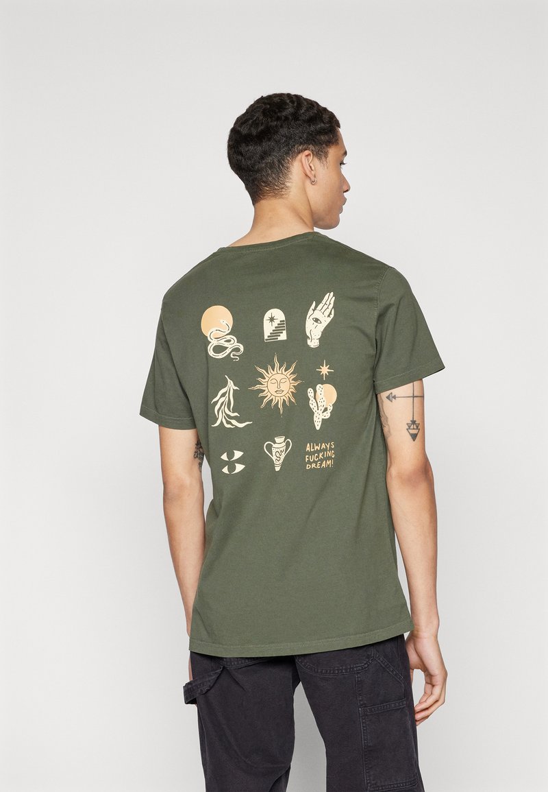 Kaotiko AZTEC UNISEX - Tričko s potlačou - army