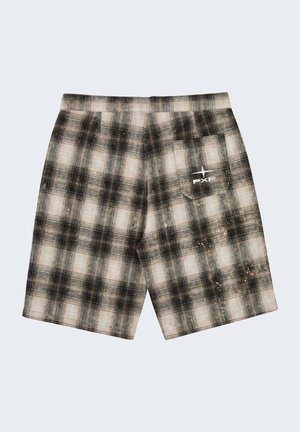Project X Paris, SHORT HOMME À MOTIF CARREAUX AVEC TAILLE ÉLASTIQUÉE - Shorts - noir