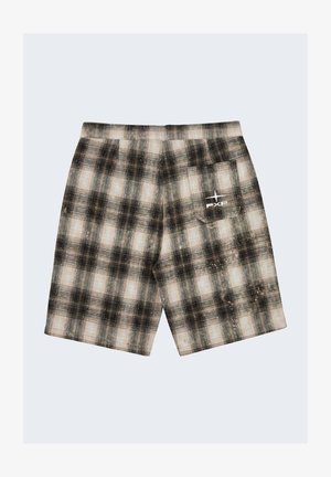 Project X Paris, SHORT HOMME À MOTIF CARREAUX AVEC TAILLE ÉLASTIQUÉE - Shorts - noir