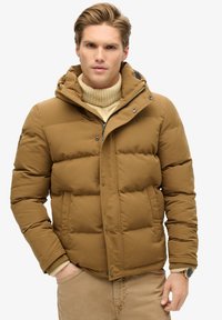 Superdry & Co EVEREST HOODED PUFFER - Winterjas - kangaroo brown