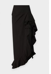 Sister Jane WATERFALL SKIRT - Maxiskjørt - black