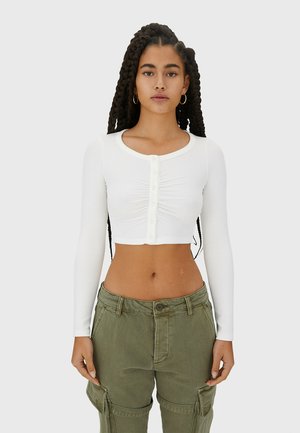 MIT KNÖPFEN - Gilet - white
