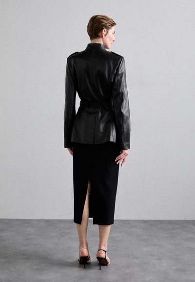 Bally Lederjacke - black
