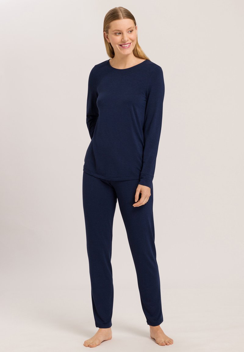 Hanro NATURAL ELEGANCE SET - Pyžamová sada - deep navy