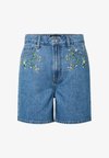 Denim PCSKY HW EMBROIDERY - Farkkushortsit - medium blue denim