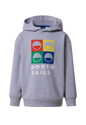 WITH MAXI  - Jersey con capucha - grey melange