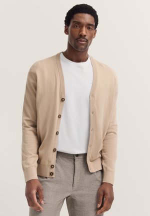 Strickjacke - beige