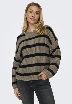 JDY JDYJUSTY STRIPE  - Trui - walnut