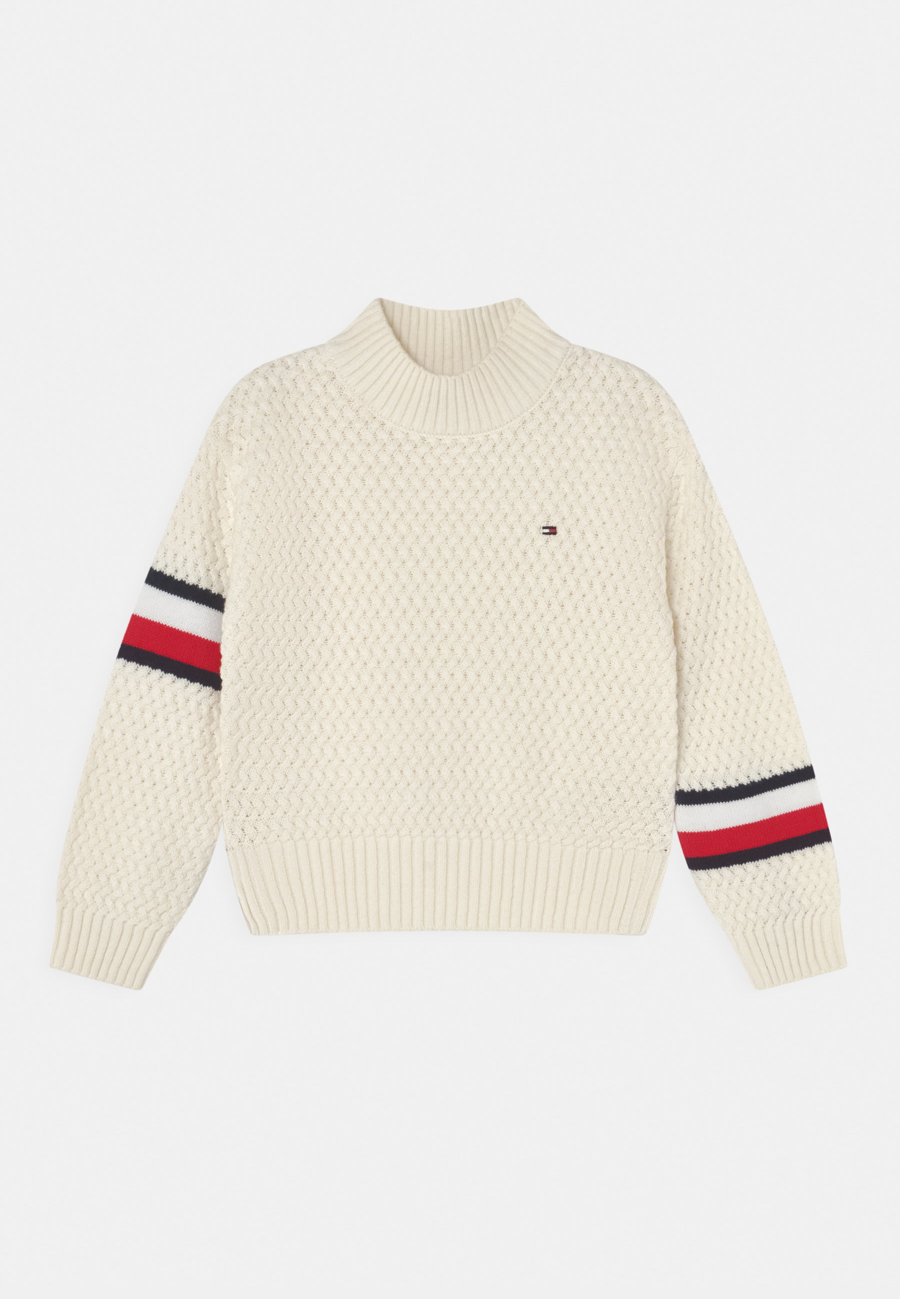 Tommy Hilfiger CHUNKY CABLE MOCK NECK - Trui - ivory petal/crème -  Zalando.nl
