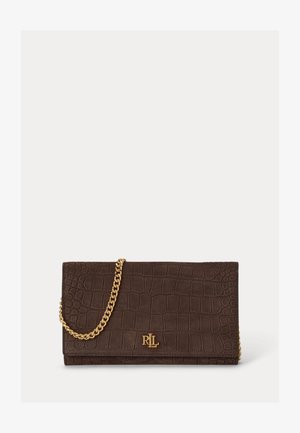 Lauren Ralph Lauren, CROC-EMBOSSED MEDIUM ADAIR II CROSSBODY - Sac bandoulière - chestnut brown
