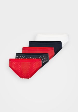 CHRISTMAS BRIEF 5 PACK  - Nohavičky/Slipy - dark navy/bright red/white