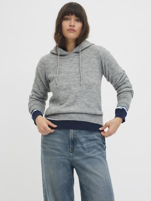 Kapuzenpullover - medium grey melange