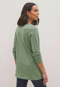 Next LONGLINE LONG SLEEVE CREW NECK TOP - Pikkade varrukatega topp - green