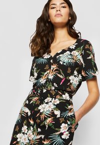 Urban Classics Jumpsuit - black tropical/mehrfarbig - Zalando.ch