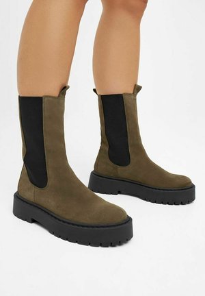 Stiefelette - dark green