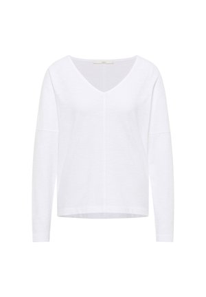 LANIUS, MIT V-AUSSCHNITT - Langarmshirt - white