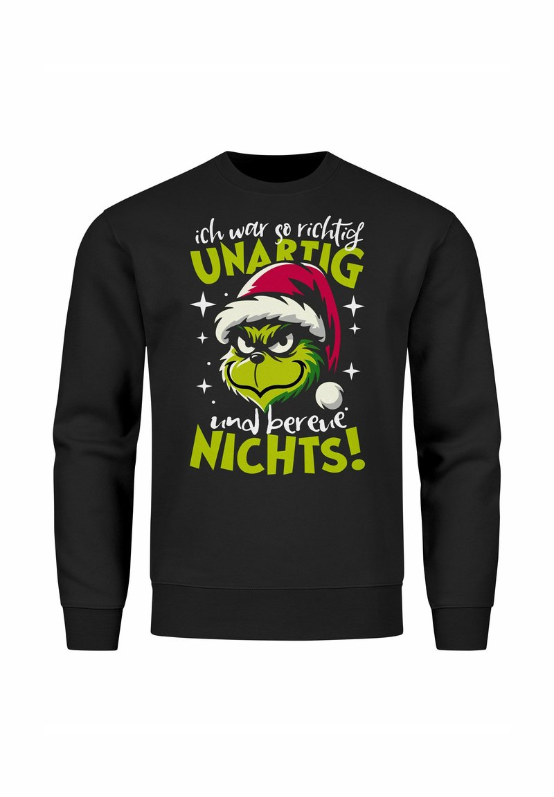 MoonWorks WEIHNACHTS GRINCH SPRUCH UNARTIG Sweatshirt variante