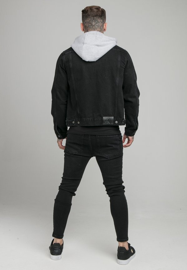 JACKET WITH DETACHABLE HOOD - Denim jacket4