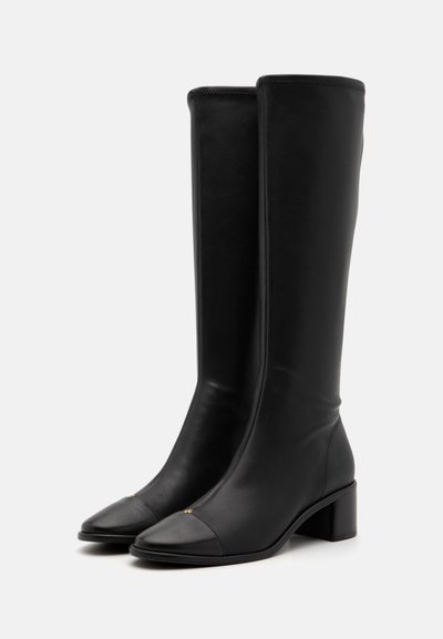 Tory Burch CAP-TOE KNEE HIGH BOOT - Stövel - perfect black