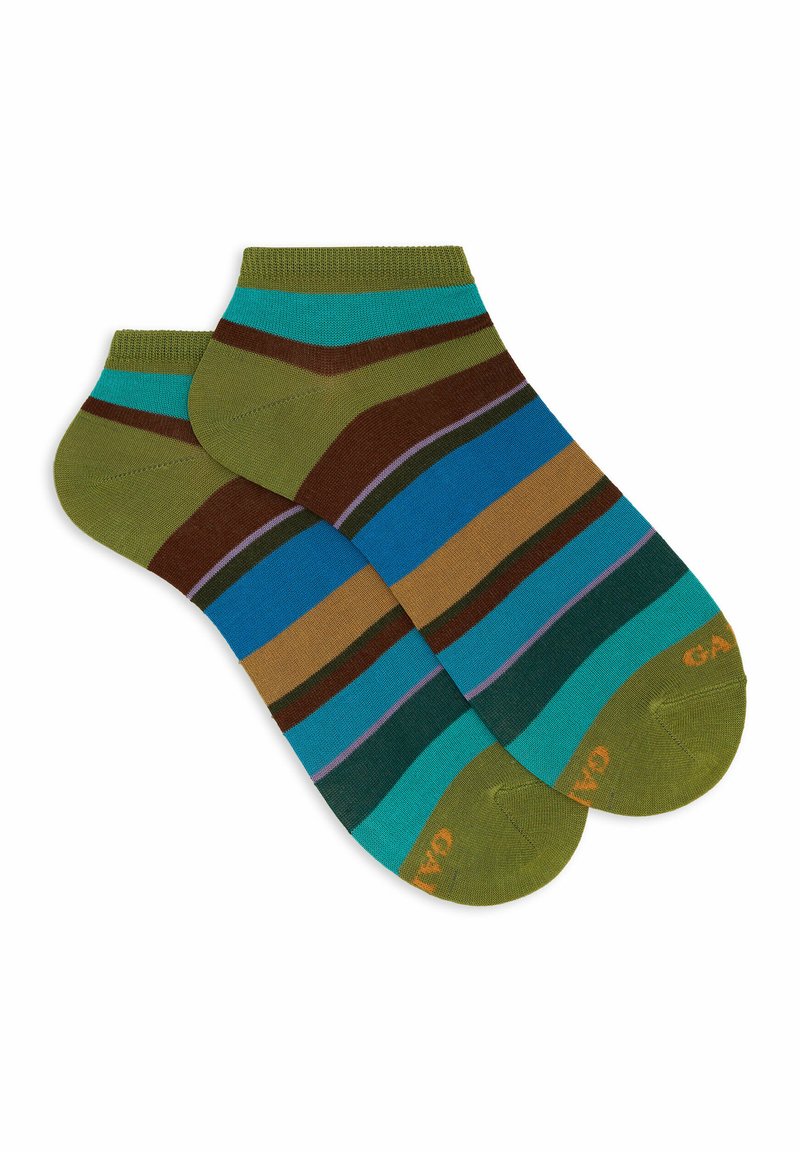 Gallo STRIPES - Calze - erba cioccolato