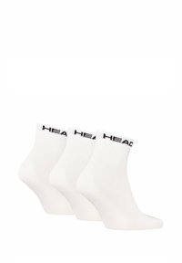 Head UNISEX QUARTER 3ER PACK - ALL LOGO EINFARBIG - Sportsokken - weiß