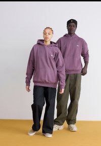 Obey Clothing LOWERCASE HOOD UNISEX - Felpa - pigment plum perfect