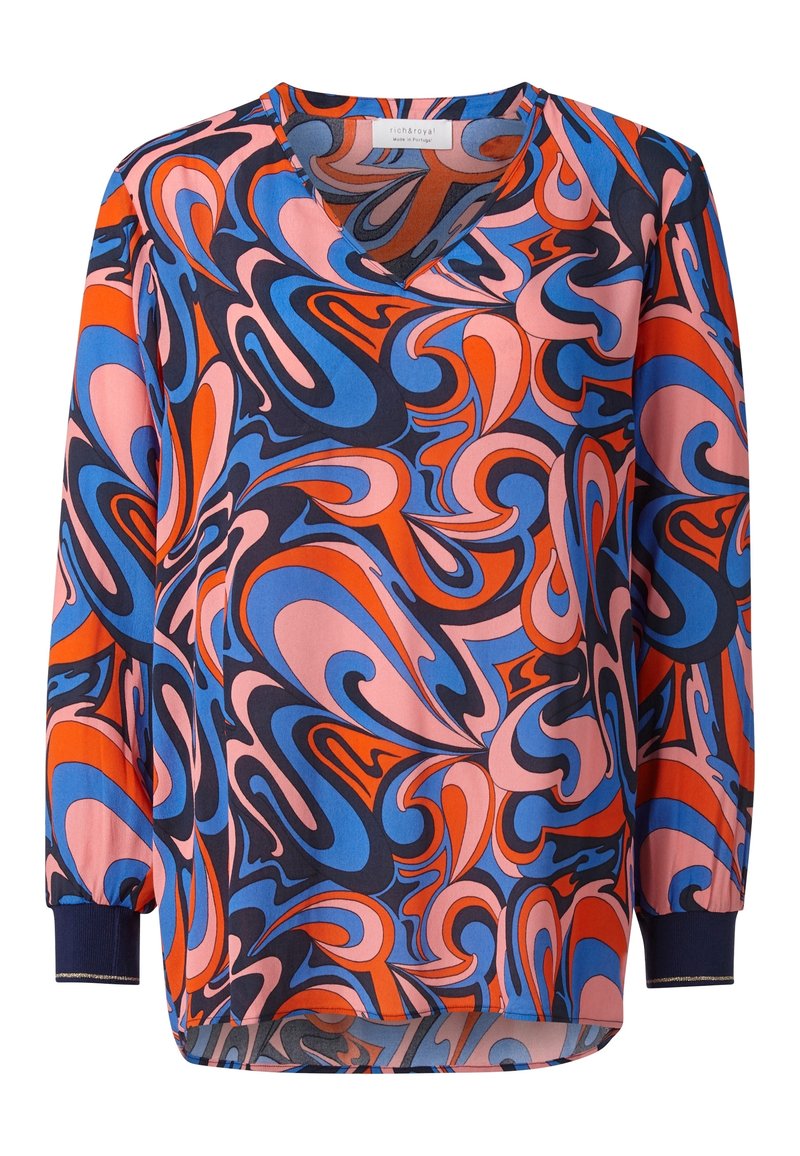 Blouse Femme Rich & Royal Taille 38 - Manches Longues, Viscose Rose - Occasion Très Bon état