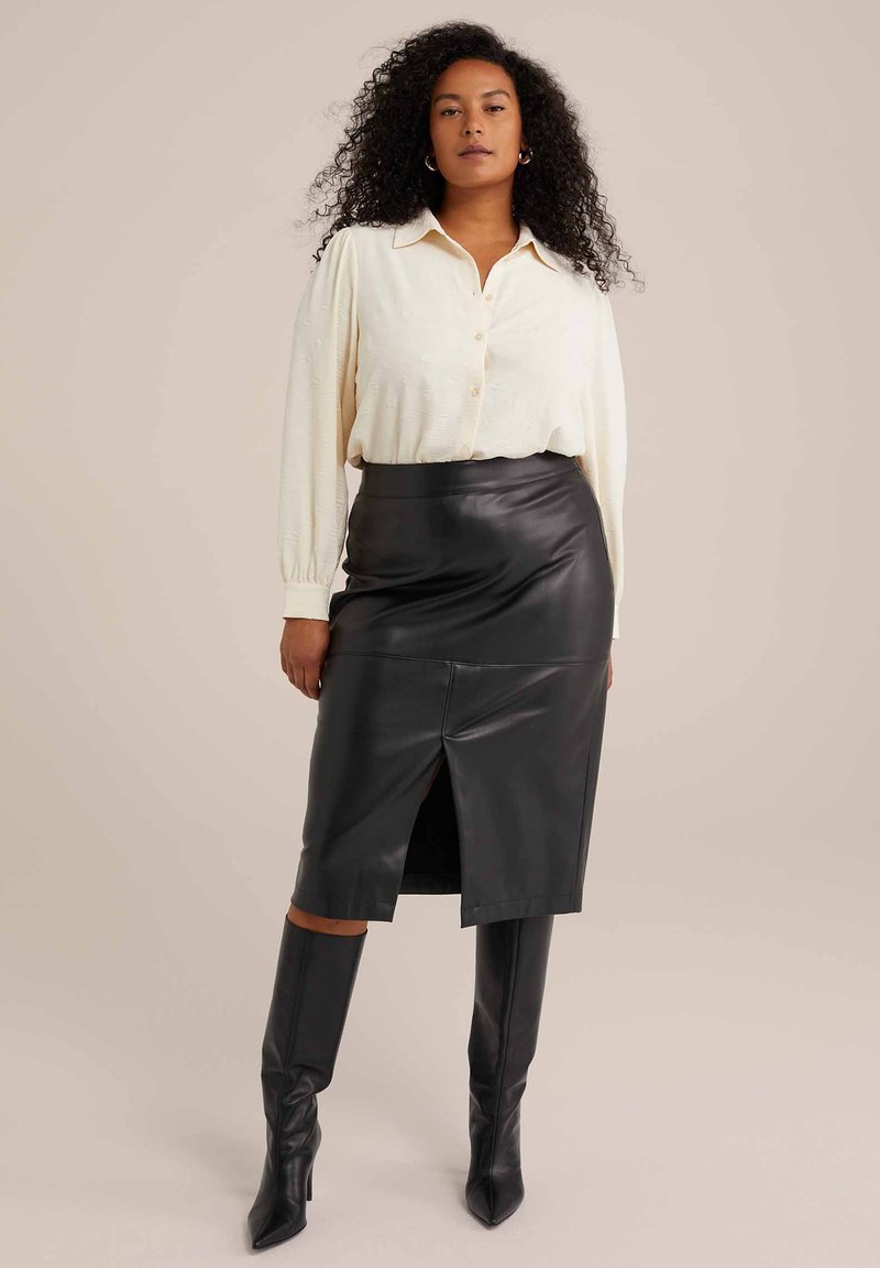 WE Fashion Kokerrok zwart