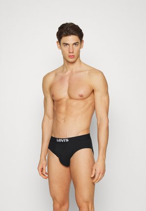 MEN SOLID BASIC BRIEF 2 PACK - Boxerkalsong - black
