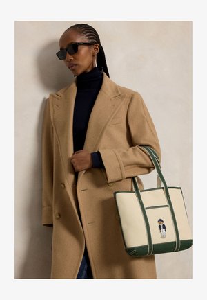 Polo Ralph Lauren, POLO BEAR CANVAS SMALL SHOPPER TOTE - Дамска чанта - ecru/juniper