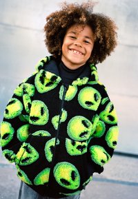 Molo HAZZY JACKET UNISEX - Fleece jacket - neon green