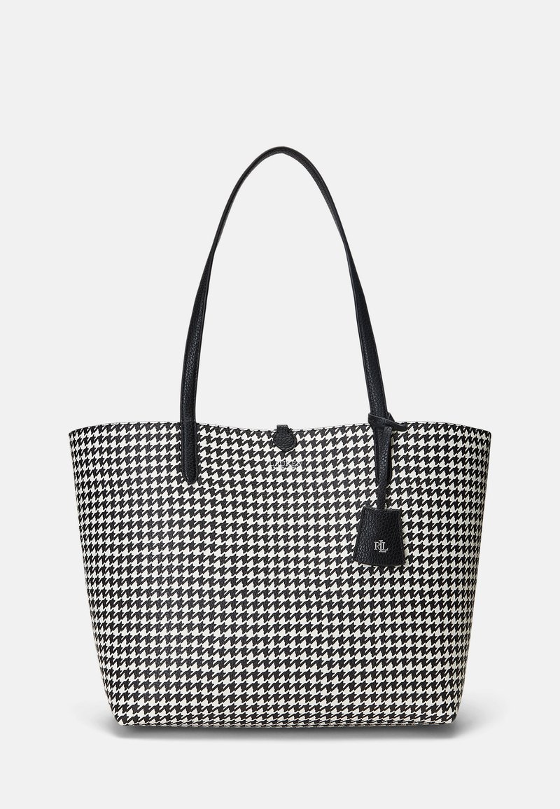 Lauren Ralph Lauren - LARGE REVERSIBLE TOTE BAG - Kandekott - glenplaid/houndstooth/black, Suurenda