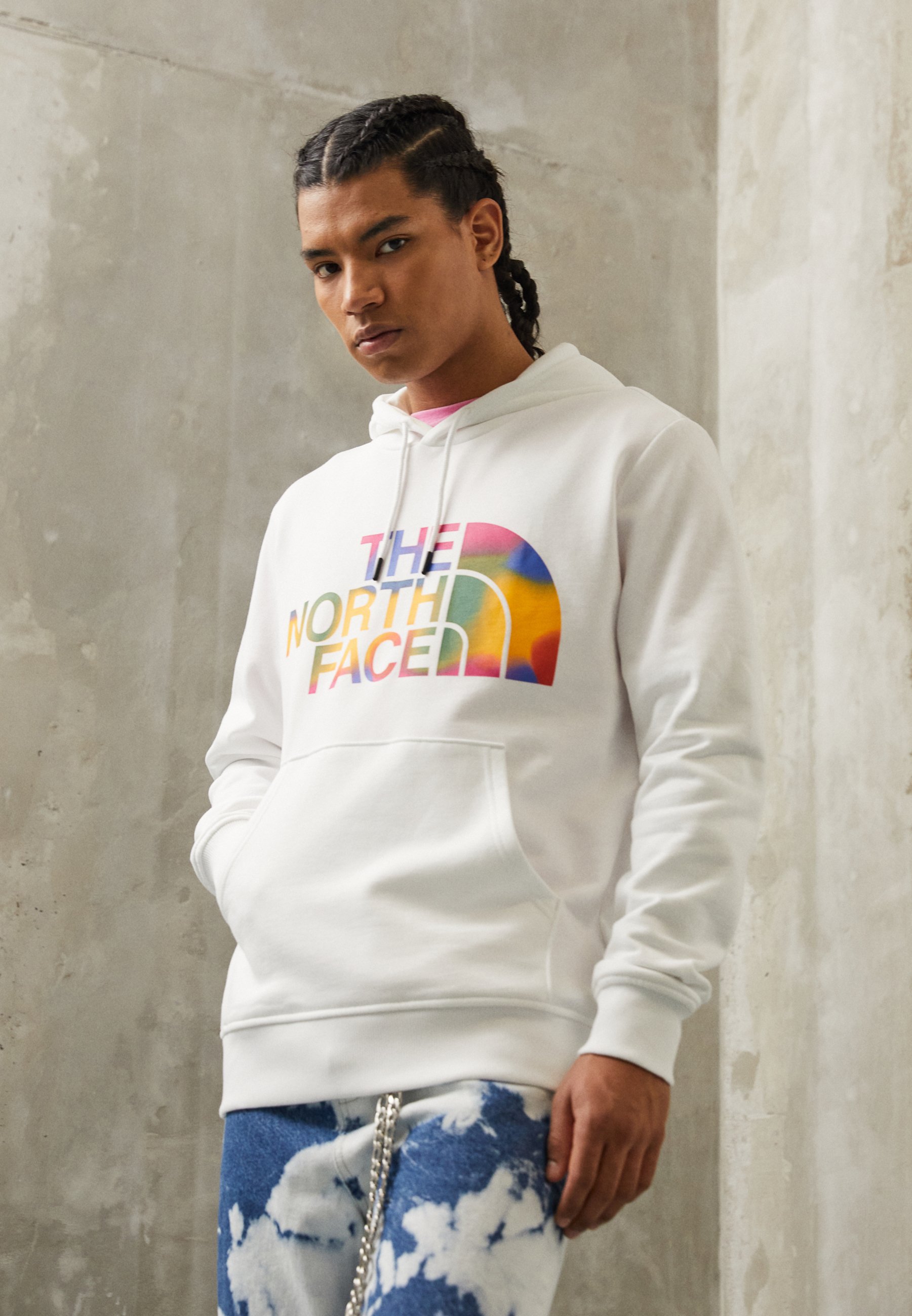 the north face rainbow hoodie