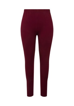 Ulla Popken RUNDUM-GUMMIBUND - Legging - wine red