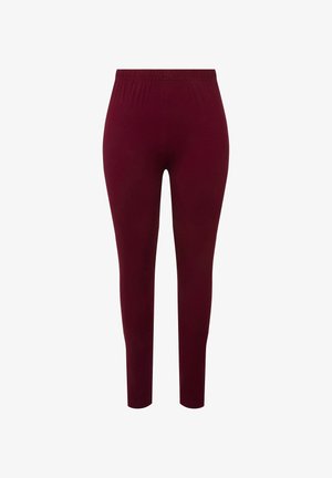 Ulla Popken RUNDUM-GUMMIBUND - Legging (type pantalon) - wine red