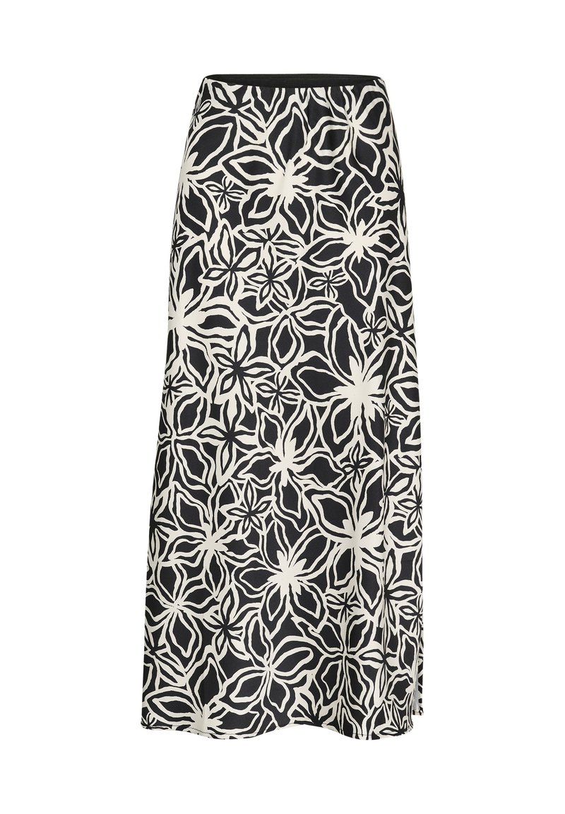 Kaffe KAVERA - Pencil skirt - black light beige flower/black - Zalando ...