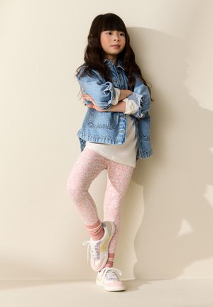 Next Tamprės – kelnės - pink/white ditsy flower