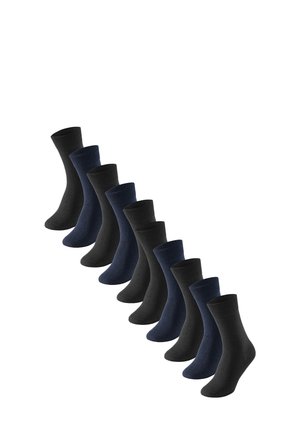 10ER PACK - Strumpor - dunkelblau schwarz