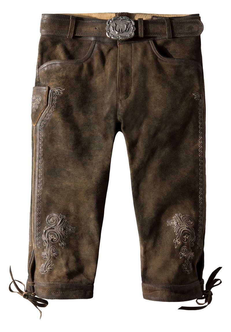Stockerpoint Leren broek bruin